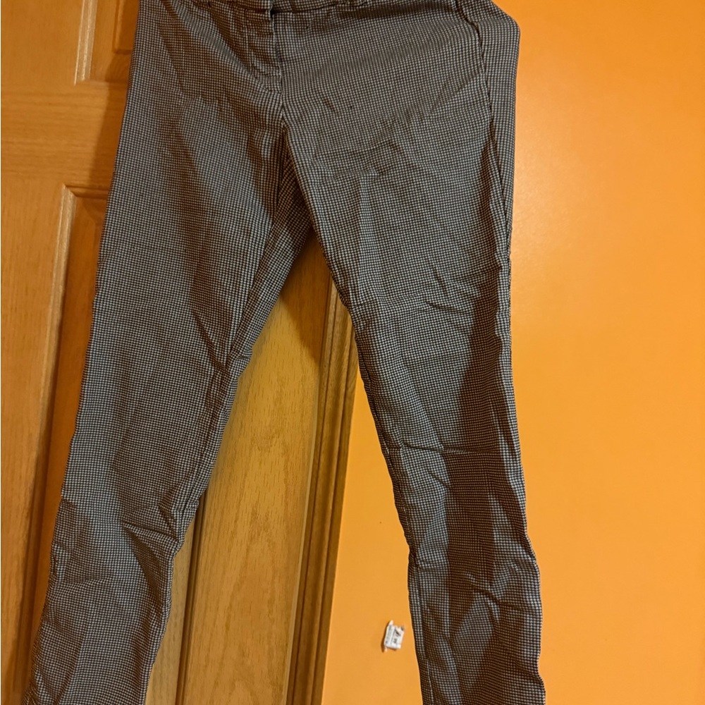 Men's Houndstooth Chinos - Black and White